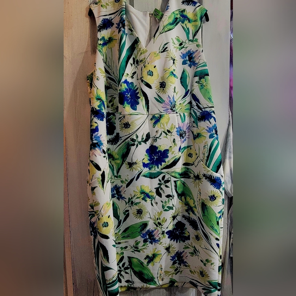 Calvin Klein Multicolor Floral Dress
